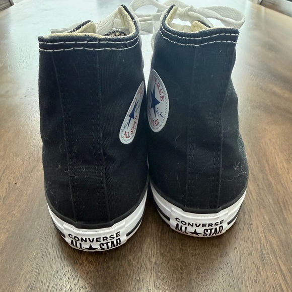 Converse Black and White High-Top Sneakers - Picture 3 of 4